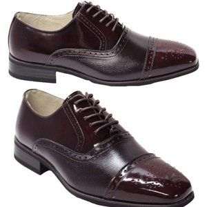 Giorgio Venturi 5925 Brown Cap Toe Oxford Shoes 12